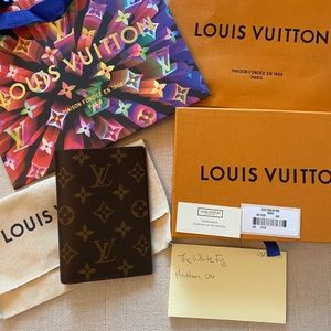 LV passport holder monogram made in France